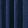 RT Designer Collection Cassi Shimmer Jacquard Grommet Curtain Panel 54" x 90" Navy Blue