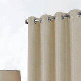 RT Designer Collection Cassi Shimmer Jacquard Grommet Curtain Panel 54" x 90" Taupe