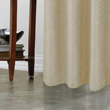 RT Designer Collection Cassi Shimmer Jacquard Grommet Curtain Panel 54" x 90" Taupe