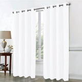 RT Designer Collection Cassi Shimmer Jacquard Grommet Curtain Panel 54" x 90" White