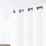 RT Designer Collection Cassi Shimmer Jacquard Grommet Curtain Panel 54" x 90" White