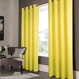 Olivia Gray Dixon Embossed Damask Pattern Blackout Grommet Panel - 52x90", Yellow