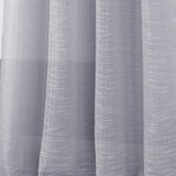 RT Designers Collection Dexter Linen Texture Grommet Light Filtering Window Curtain Panel Silver