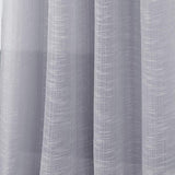 RT Designers Collection Dexter Linen Texture Grommet Light Filtering Window Curtain Panel Silver