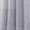 RT Designers Collection Dexter Linen Texture Grommet Light Filtering Window Curtain Panel Silver