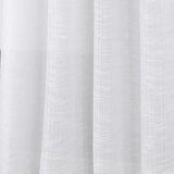 RT Designers Collection Dexter Linen Texture Grommet Light Filtering Window Curtain Panel White