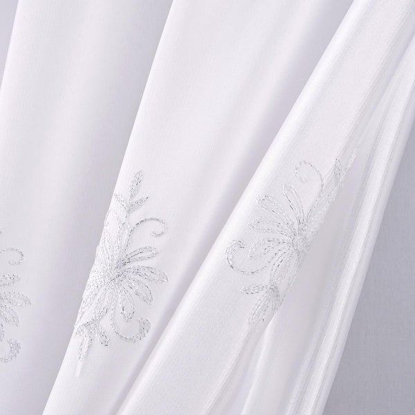 RT Designers Collection Donna Macrame Construction 3" Rod Pocket Curtain Panel W