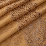 RT Designers Collection Debbie Macrame Construction 3" Rod Pocket Curtain Panel Gold/Gold