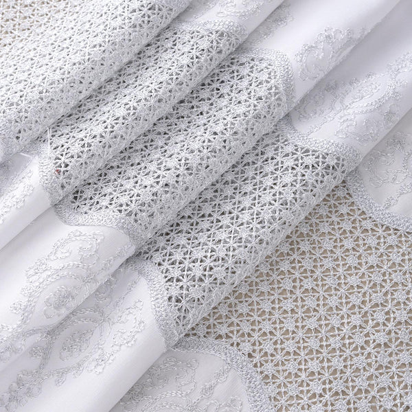RT Designers Collection Debbie Macrame Construction 3" Rod Pocket Curtain Panel