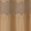 RT Designers Collection Debbie Macrame Construction 3" Rod Pocket Curtain Panel Gold/Gold