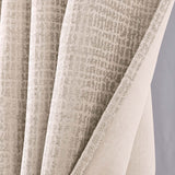RT Designer Collection Demi Lux Jacquard Blackout Grommet Curtain Panel 52" x 84" Ivory