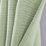 RT Designer Collection Demi Lux Jacquard Blackout Grommet Curtain Panel 52" x 84" Sage