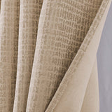 RT Designer Collection Demi Lux Jacquard Blackout Grommet Curtain Panel 52" x 84" Taupe