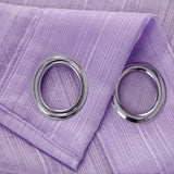 Olivia Gray Erica Doily Stripe Grommet Panel Pair - 54x90", Lilac