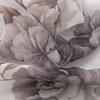 RT Designers Collection Ellie Doily Grommet Light Filtering Window Curtain Panel for Bedroom Silver