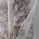 RT Designers Collection Ellie Doily Grommet Light Filtering Window Curtain Panel for Bedroom Silver