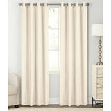 RT Designer Collection Gibson Luxurious Decorative Grommet Curtain Panel 54" x 90" Beige