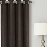 RT Designer Collection Gibson Luxurious Decorative Grommet Curtain Panel 54" x 90" Chocolate