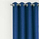 RT Designer Collection Gibson Luxurious Decorative Grommet Curtain Panel 54" x 90" Navy