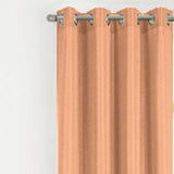 RT Designer Collection Gibson Luxurious Decorative Grommet Curtain Panel 54" x 90" Peach