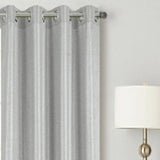 RT Designer Collection Gibson Luxurious Decorative Grommet Curtain Panel 54" x 90" Silver
