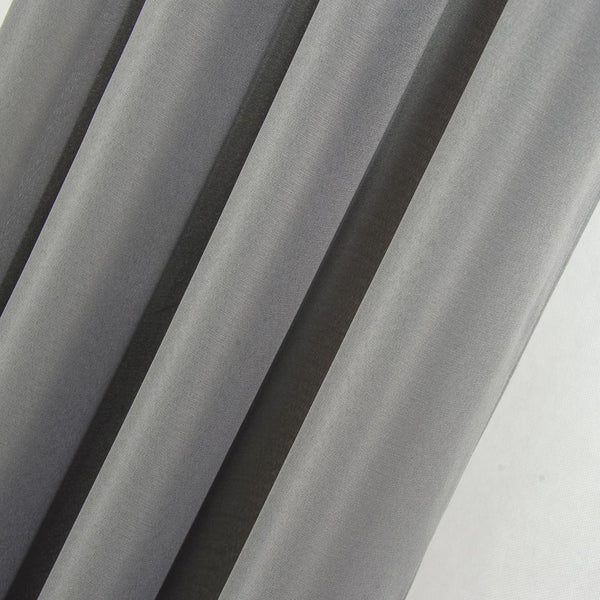 Olivia Gray Gilbert Solid Single Grommet Curtain Panel Pair - 54x84", Charcoal