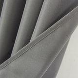 Olivia Gray Gilbert Solid Single Grommet Curtain Panel Pair - 54x84", Charcoal