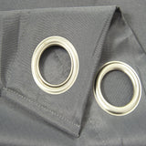 Olivia Gray Gilbert Solid Single Grommet Curtain Panel Pair - 54x84", Charcoal