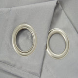 Olivia Gray Gilbert Solid Single Grommet Curtain Panel Pair - Gray