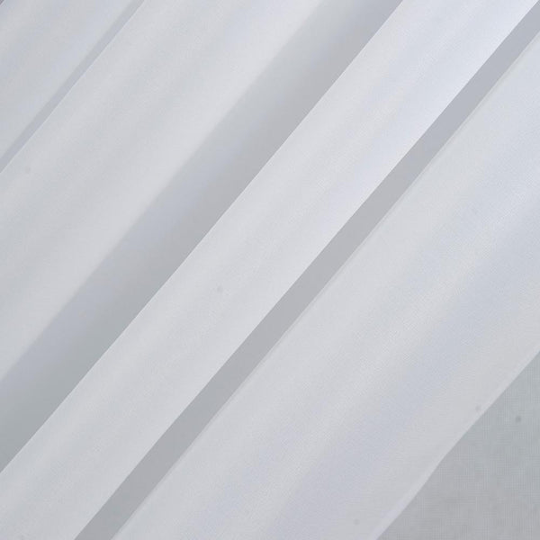 Olivia Gray Gilbert Solid Single Grommet Curtain Panel Pair - White