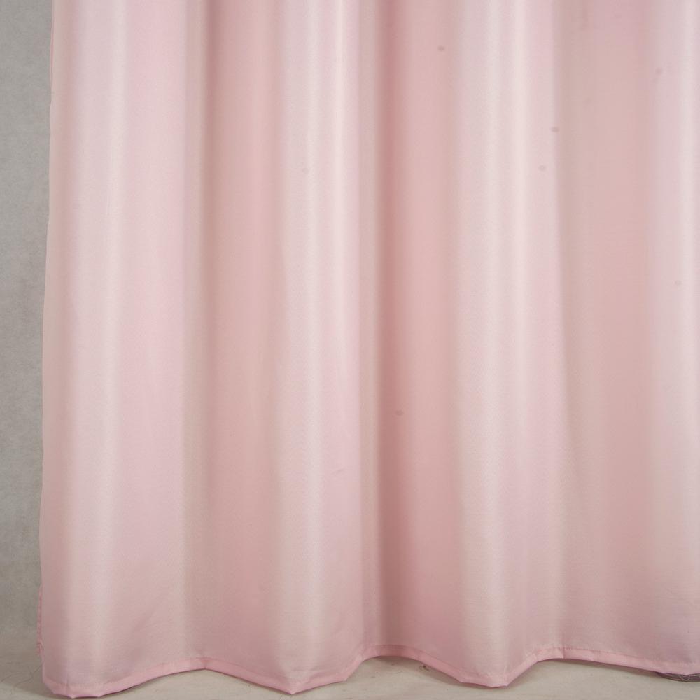 Olivia Gray Gilbert Solid Single Grommet Curtain Panel Pair - Blush