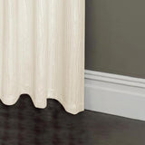 Elegant Iceland Metallic Grommet Blackout Curtain 54" x 84" Beige Rt Designers Collection