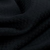Olivia Gray 100% Polyester 250 GSM Basket Weave Ian Luxury Jacquard Blackout Grommet Curtain Panel Black