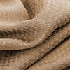 Olivia Gray 100% Polyester 250 GSM Basket Weave Ian Luxury Jacquard Blackout Grommet Curtain Panel Taupe