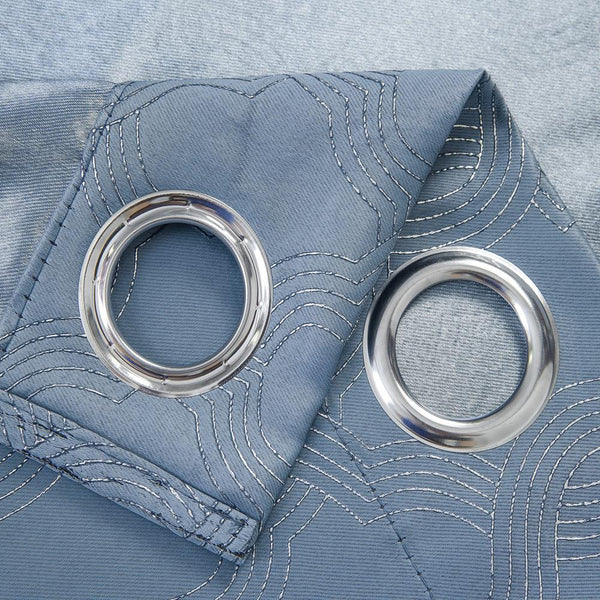 Oliva Gray Jansen Rubber Blackout Grommet Panel - Blue