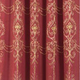 RT Designers Collection Jayla Stylish & Premium Embroidered Curtain Panel 54" x 90" Burgundy