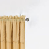 RT Designers Collection Jayla Stylish & Premium Embroidered Curtain Panel 54" x 90" Gold