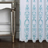 RT Designers Collection Jayla Stylish & Premium Embroidered Curtain Panel 54" x 90" Teal