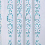 RT Designers Collection Jayla Stylish & Premium Embroidered Curtain Panel 54" x 90" Teal