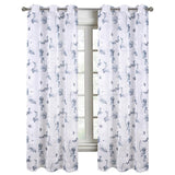 RT Designers Collection Jillian Rubber Doily Grommet Light Filtering Window Curtains for Bedroom 54" x 95"
