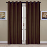 RT Designers Collection Kennedy Elegant Design Grommet Curtain Panel Chocolate