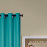 RT Designers Collection Kennedy Elegant Design Grommet Curtain Panel Turquoise