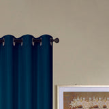 RT Designers Collection Kennedy Elegant Design Grommet Curtain Panel Navy