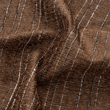 RT Designer Collection Kensington Jacquard Foam Backed Luxurious Decorative Grommet Curtain Panel Coffee