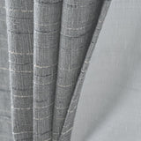RT Designer Collection Kensington Jacquard Foam Backed Luxurious Decorative Grommet Curtain Panel Grey