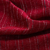 RT Designer Collection Kensington Jacquard Foam Backed Luxurious Decorative Grommet Curtain Panel Red