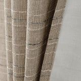 RT Designer Collection Kensington Jacquard Foam Backed Luxurious Decorative Grommet Curtain Panel Taupe