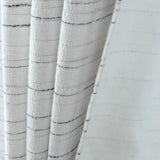 RT Designer Collection Kensington Jacquard Foam Backed Luxurious Decorative Grommet Curtain Panel White