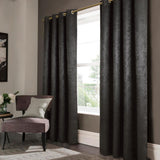 Olivia Gray Lina Matte Embossed Blackout Grommet Single Panel - 52x90