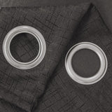 Olivia Gray Lynx Matte Embossed Blackout Grommet Panel - Black
